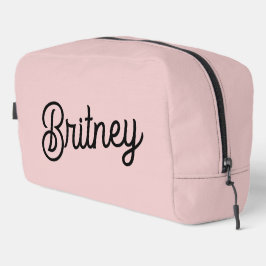 Neceser Monograma y nombre rosado polvoriento de Rubor mod