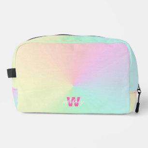 Neceser Monogramada Moda moderna Rainbow Pastel Ombre