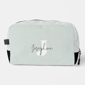 Neceser Monogramado Minimalista moderno verde suave