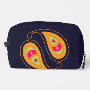 Neceser Morado y rosa paisley