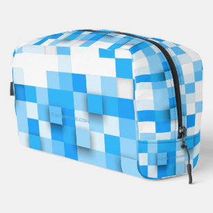 Neceser mosaico de cuadros de SlipperyJoe moderno de tres-