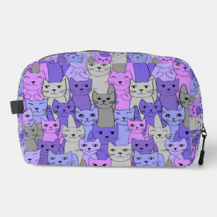 Neceser Muchos gatos morados Diseño Dopp Kit Bag