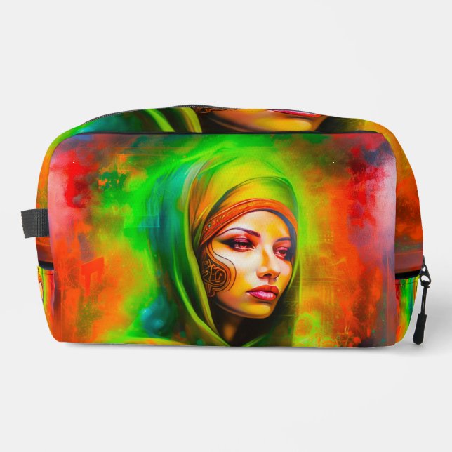 Neceser Mujer mística en colores neones (Anverso)