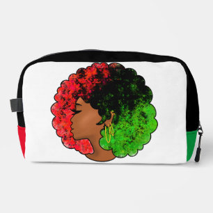 Neceser Mujer niña negra panafricana orgullo afro verde ro