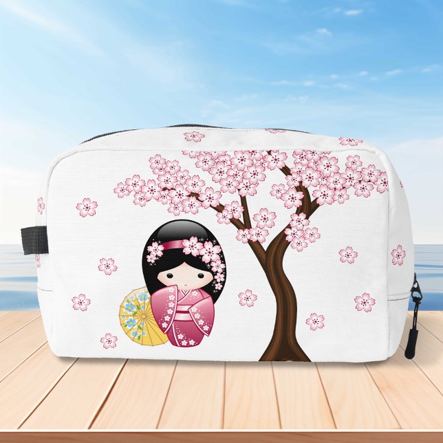 Neceser Muñeca Kokeshi de primavera - Chica Geisha japonés (Subido por el creador)