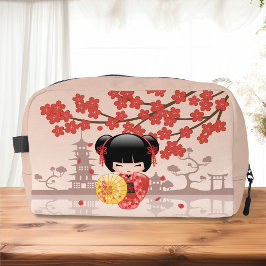 Neceser Muñeca roja Sakura Kokeshi - Geisha japonesa
