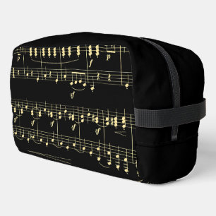 Neceser Música dorada en negro