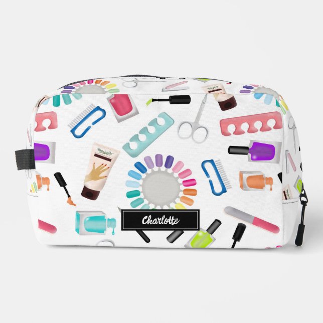 Neceser Nails Manicure Pedicure Beauty Makeup Custom Name (Anverso)