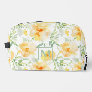 Neceser Naranja de melocotón amarillo elegante acuarela fl