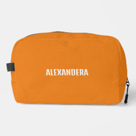 Neceser Naranja de nombre minimalista Bachelorette Gift