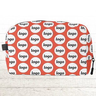Neceser Naranja de promoción de marca comercial con logoti