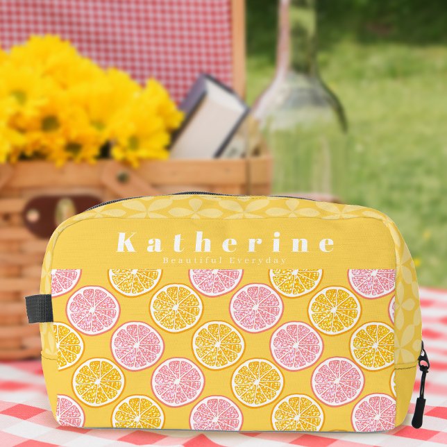 Neceser Naranja Mustard (Orange Design Mustard Orange Dopp Kit Personalized.)