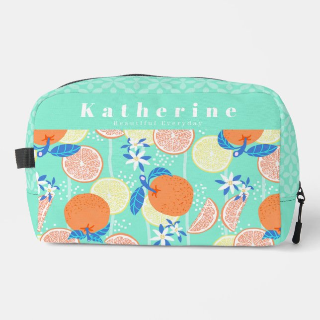 Neceser Naranja Summer Verde azulado (Anverso)