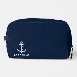 Neceser Nautical Naval Blue Boat Anchor Personalizado Cañó