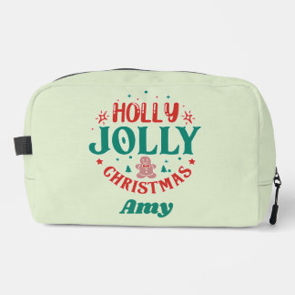 Neceser Navidad Alegre y Feliz Hombre de Jengibre Retro