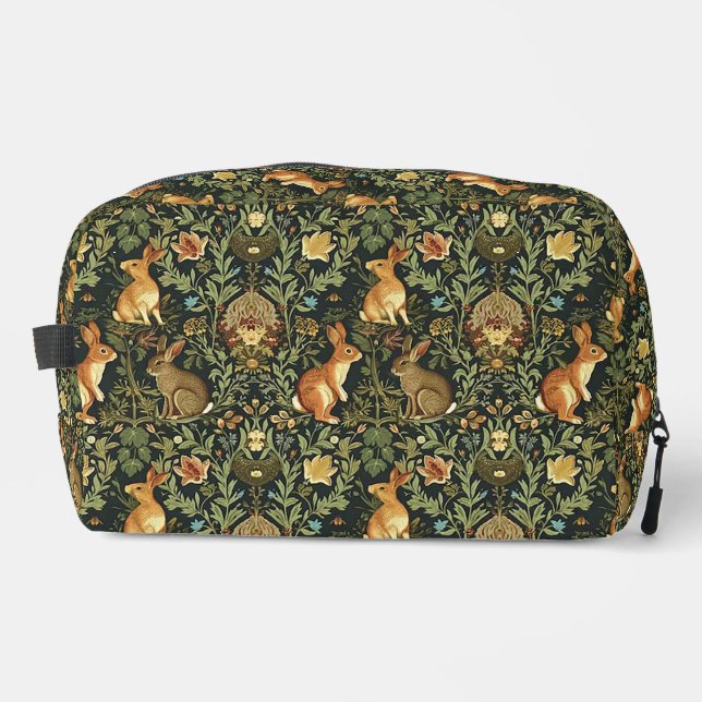 Neceser Navidades de William Morris Woodland Floral Rabbit (Anverso)