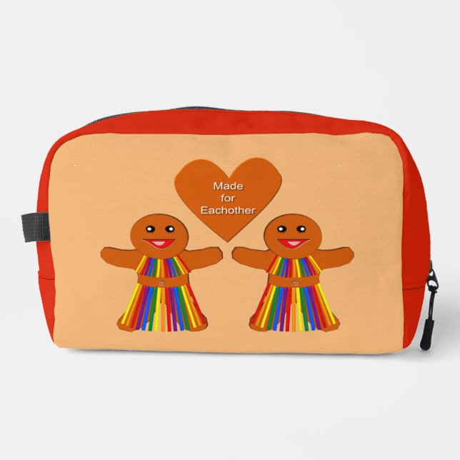 Neceser Navidades lesbianas Gingerbread Pareja de Damas (Anverso)