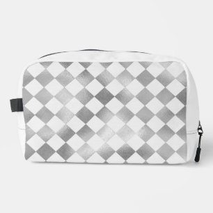 Neceser Navidades vacaciones patrón cuadrado brillante pla