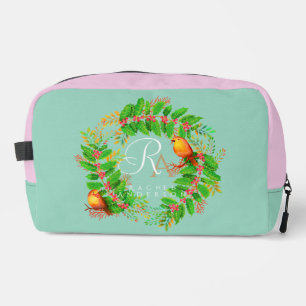 Neceser Navidades Wreath Monograma LIght Verde azulado