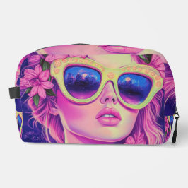 Neceser Neon Dream Chica con gafas de sol florales