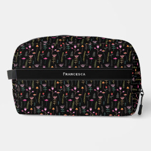 Neceser Neon Wildflowers, monograma personalizado