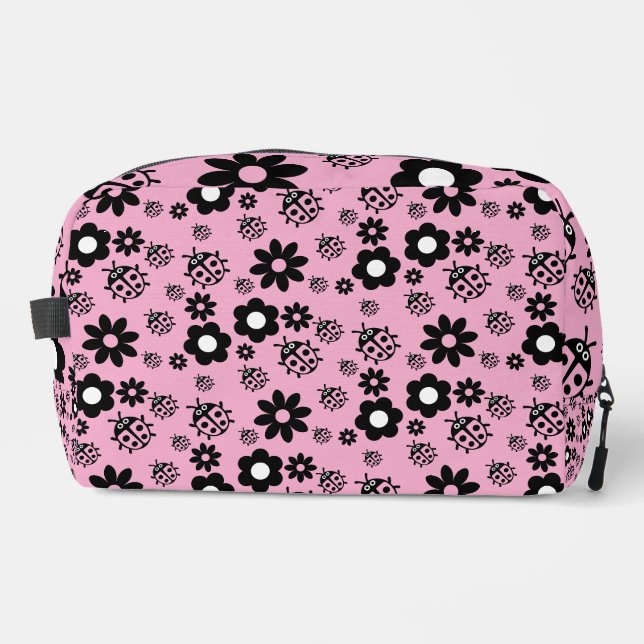 Neceser Niños Mariquita Rosa Monos (Anverso)