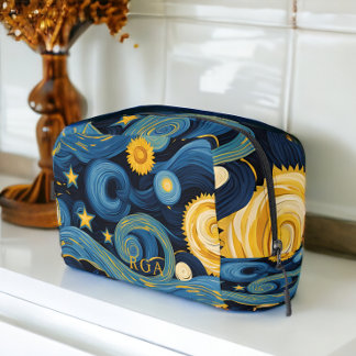 Neceser Noche Starry se reúne Sunflowers Van Gogh Mashup