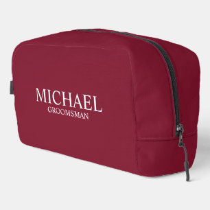 Neceser Nombre del Groomsman personalizado clásico