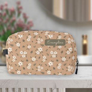 Neceser Nombre Femenino Floral Boho Flor Silvestre Neutral