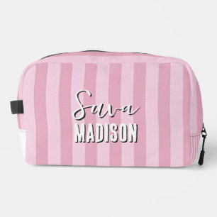 Neceser Nombre Guión Rosa Vintage Raya