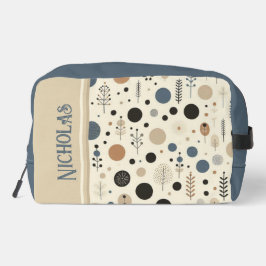 Neceser Nombre personalizado abstracto de Woodland