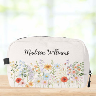 Neceser Nombre personalizado acuarela floral silvestre col