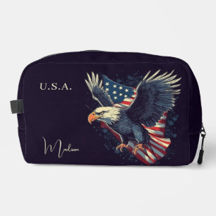 Neceser Nombre personalizado Águila americana