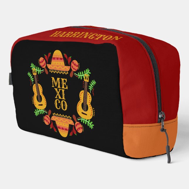 Neceser Nombre personalizado de elementos mexicanos (Esquina derecha)