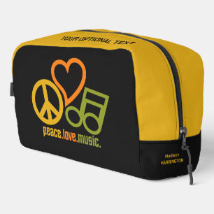 Neceser Nombre personalizado de Peace Love Music
