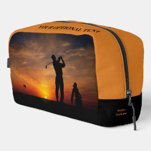 Neceser Nombre personalizado de Sunset Golfer