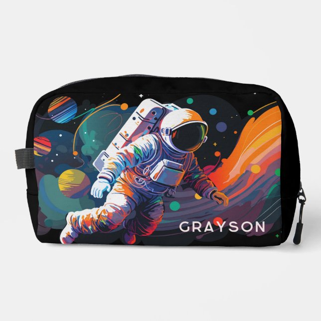 Neceser Nombre personalizado del espacio astronauta modern (Anverso)