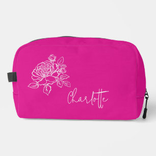 Neceser Nombre personalizado floral de rosas