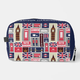 Neceser Nombre personalizado Iconos del Reino Unido de Lon