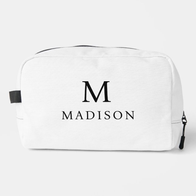 Neceser Nombre personalizado minimalista y elegante en bla (Anverso)