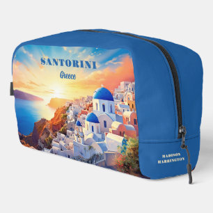 Neceser Nombre personalizado Santorini Grecia Sunset