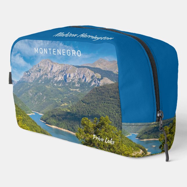 Neceser Nombre personalizado y Montenegro de texto (Esquina derecha)