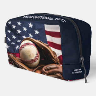 Neceser Nombre y texto personalizados Béisbol americano