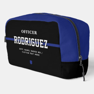 Neceser Oficial de Policía Personalizado Línea Azul Delgad