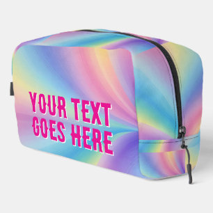 Neceser ola de arcoiris oscura colorido tu texto aquí impr