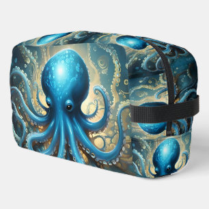Neceser Olas Celestiales: El Arte Fractal del Pulpo Azul