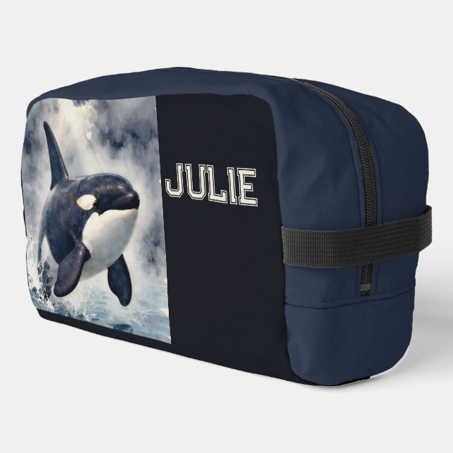 Neceser Orca Olas tormentosas, Personalizado (Esquina izquierda)