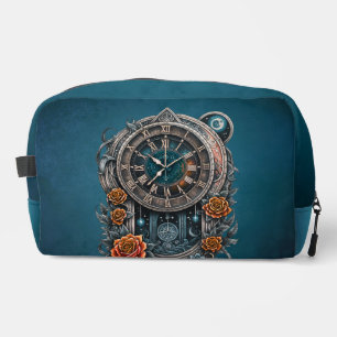 Neceser Ornate Steampunk Clock con Rosas.