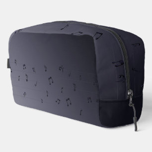 Neceser Oscuro Ombre Musical Notes Gray