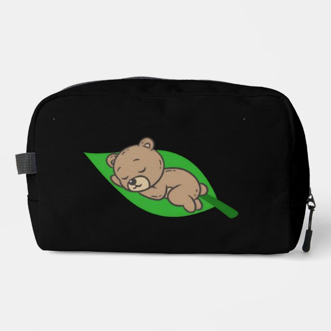 Neceser Oso en una hoja (Anverso)